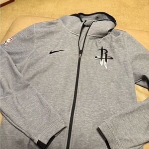 Nike Gray Houston Rockets Full-Zip Hoodie